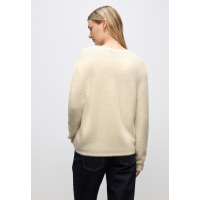 Street One Vest Fluffy Button Soft Beige