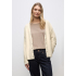 Street One Vest Fluffy Button Soft Beige