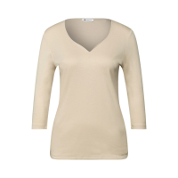 Street One Shirt Ada Heart Cotton Beige