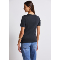 Street One Shirt Heart Deepwater Blue