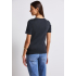 Street One Shirt Heart Deepwater Blue