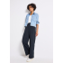 Street One Broek Crinkle Deepwater Blue