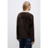 Street One Vest Fluffy Button Deep Roast Brown
