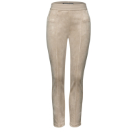 Street One Broek Hope Velours Dark Morning Beige