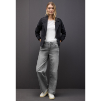 Street One Jeans Wide Light Grey Random Washed