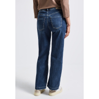 Street One Jeans Wide Mid Blue Soft Washed