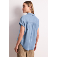 Street One Blouse Light Blue Soft Wash