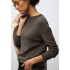 Street One Trui Rolled Dark Nomad Brown