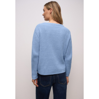 Street One Trui Chenille Frosted Blue