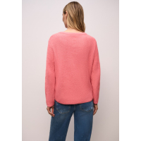 Street One Trui Chenille Striking Coral