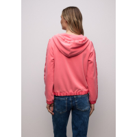 Street One Hoodie Vest Striking Coral