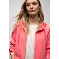 Street One Hoodie Vest Striking Coral