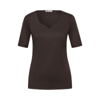 Street One Shirt Ada Heart Espresso Brown