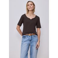 Street One Shirt Ada Heart Espresso Brown