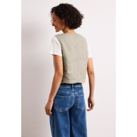 Street One Gilet Linnen Timeless Beige