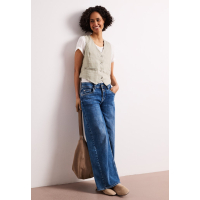 Street One Gilet Linnen Timeless Beige