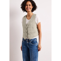 Street One Gilet Linnen Timeless Beige