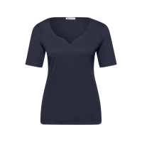 Street One Shirt Ada Heart Shadowed Navy