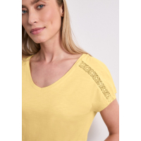 Street One Shirt Crochet Soft Yellow