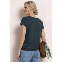 Street One Shirt Water Fall Deep Bound Green