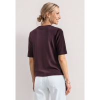 Street One Shirt Structured Rustic Rouge