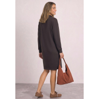 Street One Jurk Sweat Black Coffee