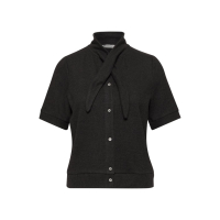 Street One Vest Shawl Black Coffee