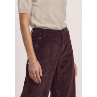 Street One Broek Amalia Corduroy Vintage Ruby