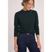 Street One Sweater Puffy Black Stormy Green