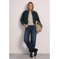 Street One Teddy Vest Stormy Green