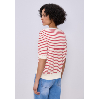 Street One Trui Top Striped Off White