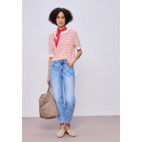 Street One Trui Top Striped Off White