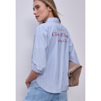 Street One Blouse Striped Original Blue