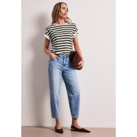 Street One Shirt Striped Espresso Brown