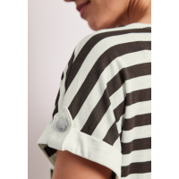 Street One Shirt Striped Espresso Brown