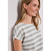 Street One Shirt Striped Timeless Beige