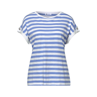 Street One Shirt Striped Drift Blue