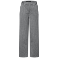 Street One Broek Pinstripe Dark Pelican Grey