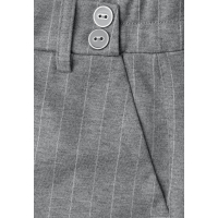 Street One Broek Pinstripe Dark Pelican Grey