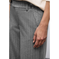 Street One Broek Pinstripe Dark Pelican Grey