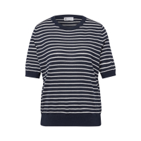 Street One Trui Top Striped Shadowed Navy