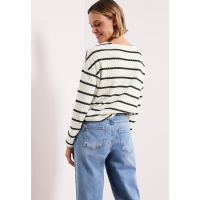 Street One Shirt Stripe Shadowed Navy