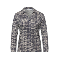 Street One Blouse Graphic Shadowed Navy
