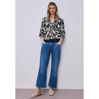 Street One Blouse Top Shadowed Navy