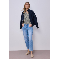 Street One Blouse Top Shadowed Navy