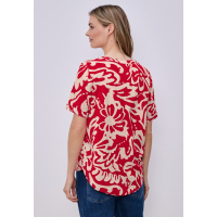 Street One Blouse Top Salsa Red