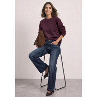 Street One Sweater Flower Rustic Rouge