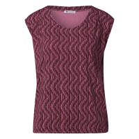 Street One Top Zig Zag Blush Berry