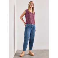 Street One Top Zig Zag Blush Berry