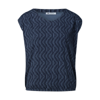 Street One Top Zig Zag Ashen Blue